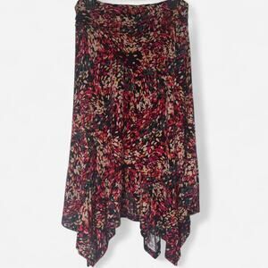 DJT Handkerchief Hem Midi Skirt